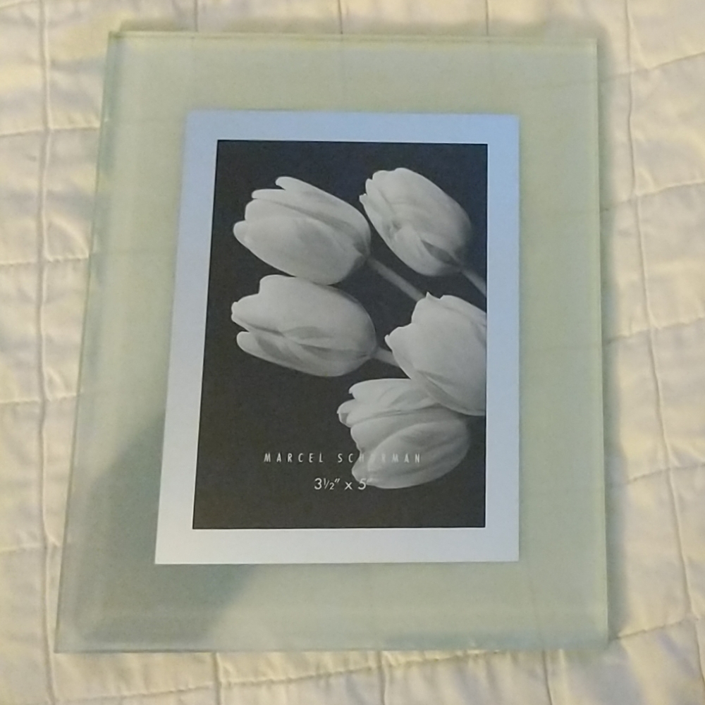 NWT Marcel Schurman frosted glass frame, 3.5" x 5"